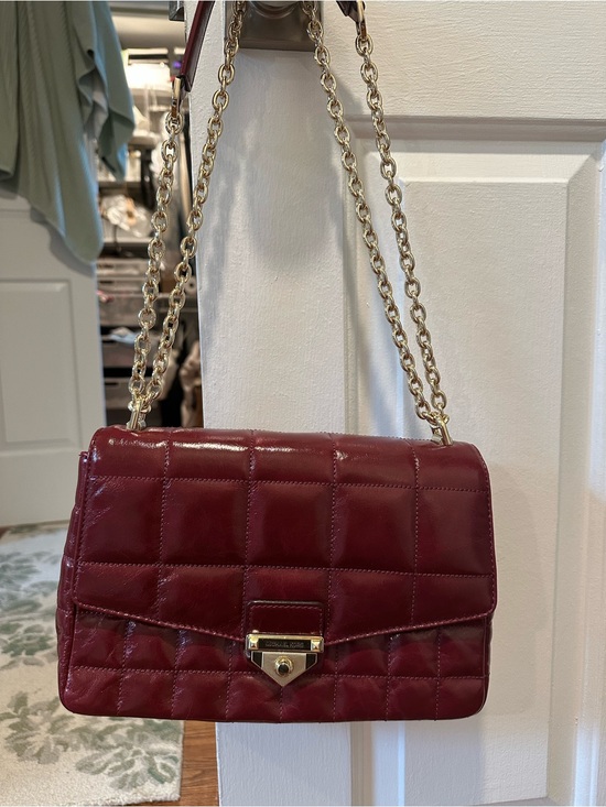 Handbags - Michael Kors Extra Large Soho Quilted Berry Color Leather Chain Shoulder Bag –